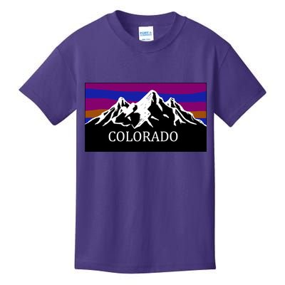 Colorado Mountains Outdoor Flag MCMA Kids T-Shirt