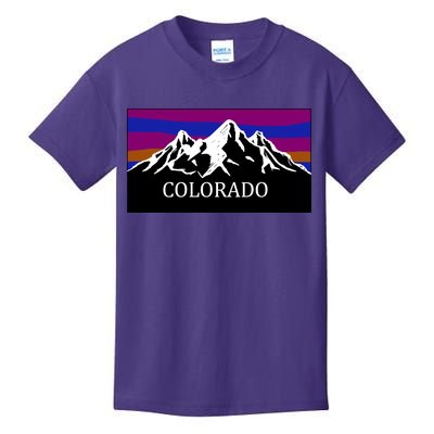 Colorado Mountains Outdoor Flag MCMA Kids T-Shirt