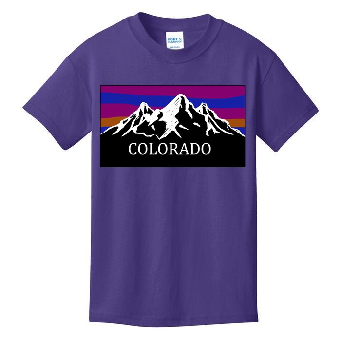 Colorado Mountains Outdoor Flag MCMA Kids T-Shirt