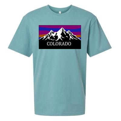 Colorado Mountains Outdoor Flag MCMA Sueded Cloud Jersey T-Shirt