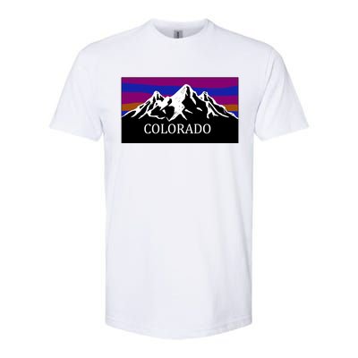 Colorado Mountains Outdoor Flag MCMA Softstyle CVC T-Shirt