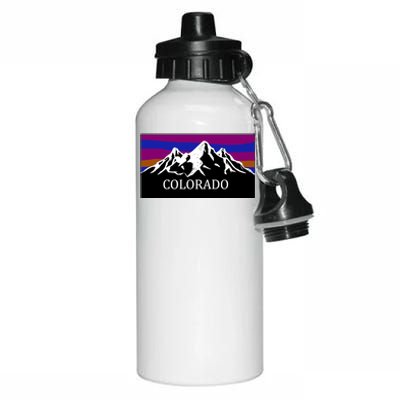 Colorado Mountains Outdoor Flag MCMA Aluminum Water Bottle