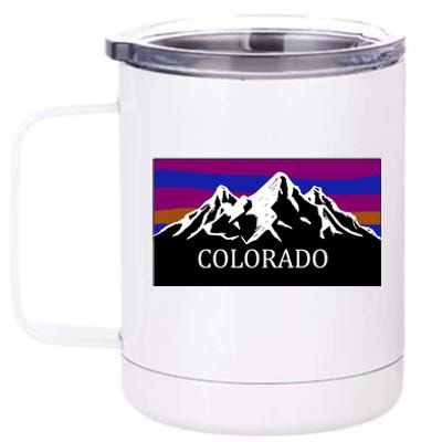 Colorado Mountains Outdoor Flag MCMA 12 oz Stainless Steel Tumbler Cup