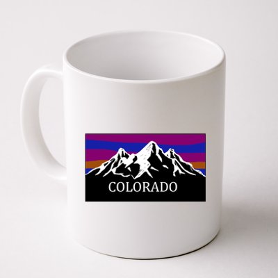 Colorado Mountains Outdoor Flag MCMA Coffee Mug