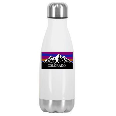 Colorado Mountains Outdoor Flag MCMA Stainless Steel Insulated Water Bottle