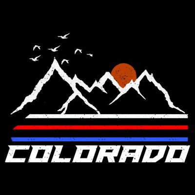 Colorado Mountains Retro Vintage T-Shirt