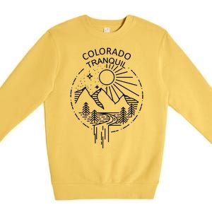 Colorado Tranquil Mountains Premium Crewneck Sweatshirt