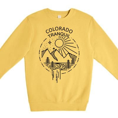 Colorado Tranquil Mountains Premium Crewneck Sweatshirt