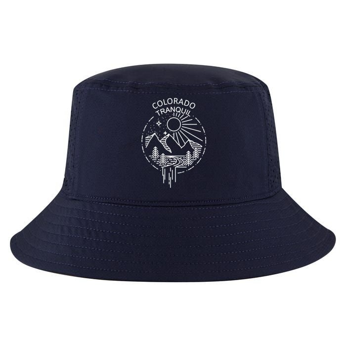 Colorado Tranquil Mountains Cool Comfort Performance Bucket Hat