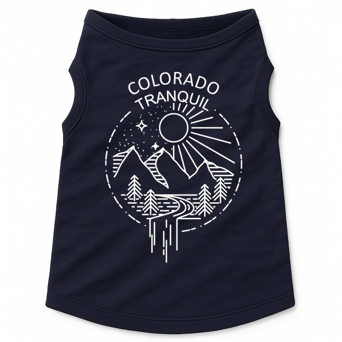 Colorado Tranquil Mountains Doggie Tank
