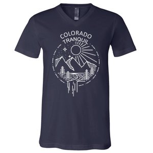 Colorado Tranquil Mountains V-Neck T-Shirt