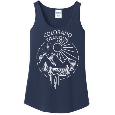 Colorado Tranquil Mountains Ladies Essential Tank