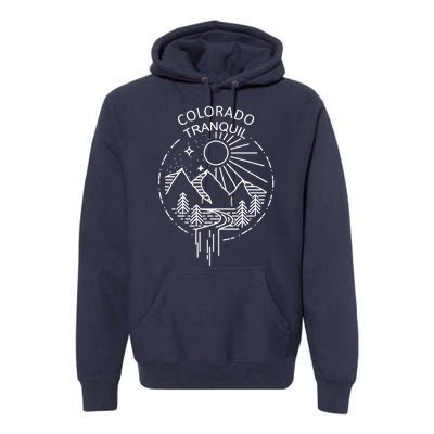 Colorado Tranquil Mountains Premium Hoodie