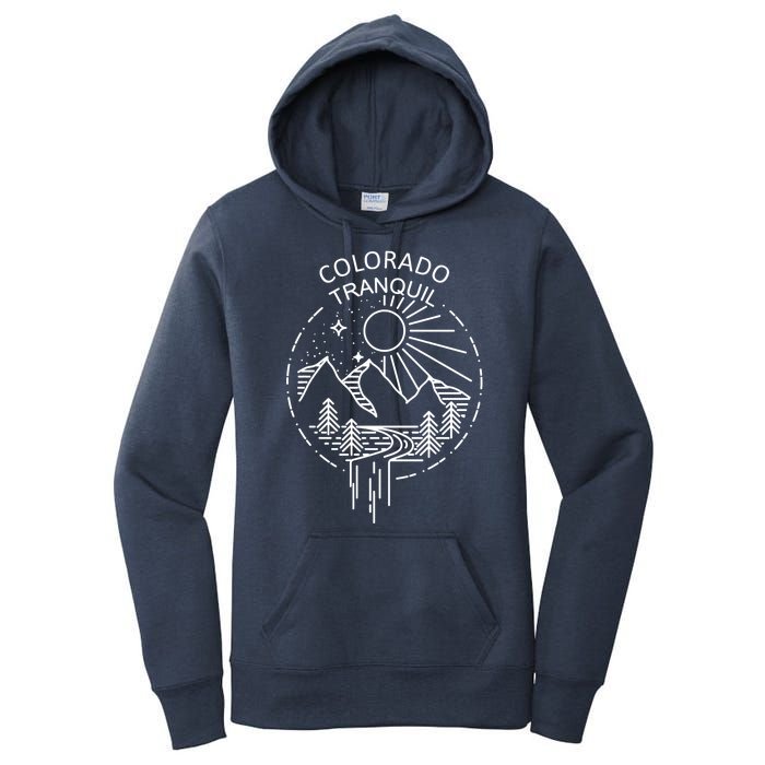 Colorado Tranquil Mountains Women's Pullover Hoodie