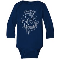 Colorado Tranquil Mountains Baby Long Sleeve Bodysuit