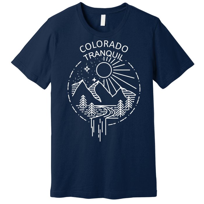 Colorado Tranquil Mountains Premium T-Shirt