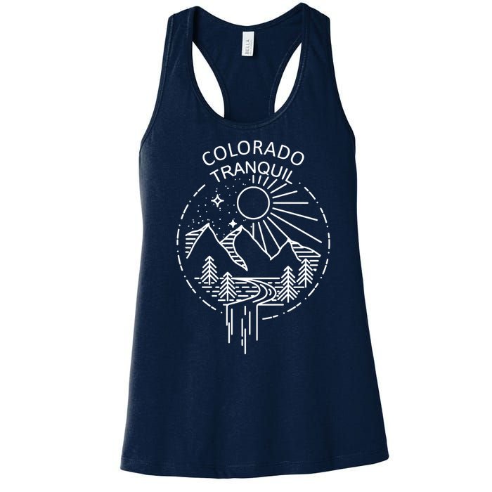 Colorado Tranquil Mountains Women's Racerback Tank