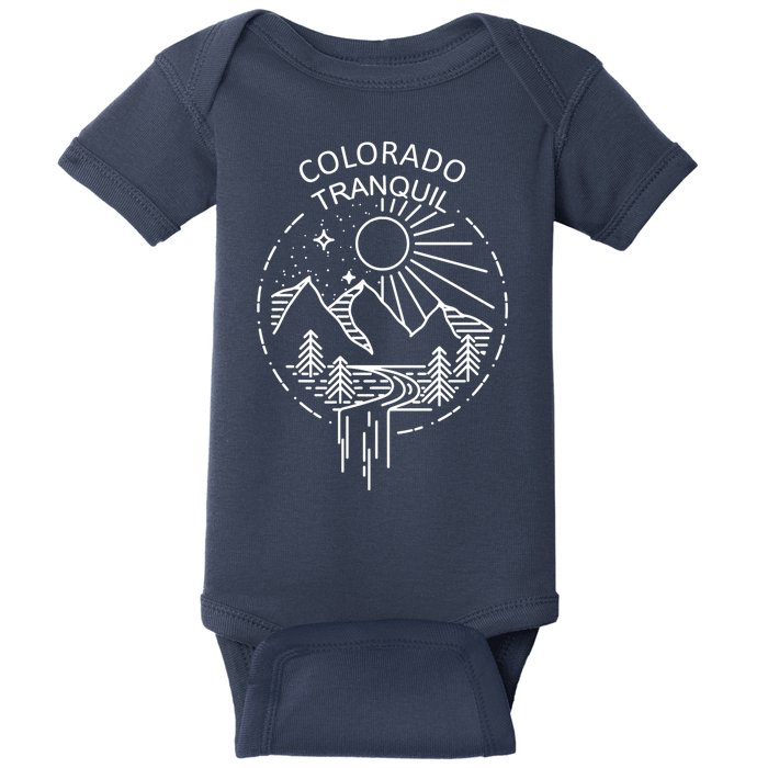 Colorado Tranquil Mountains Baby Bodysuit