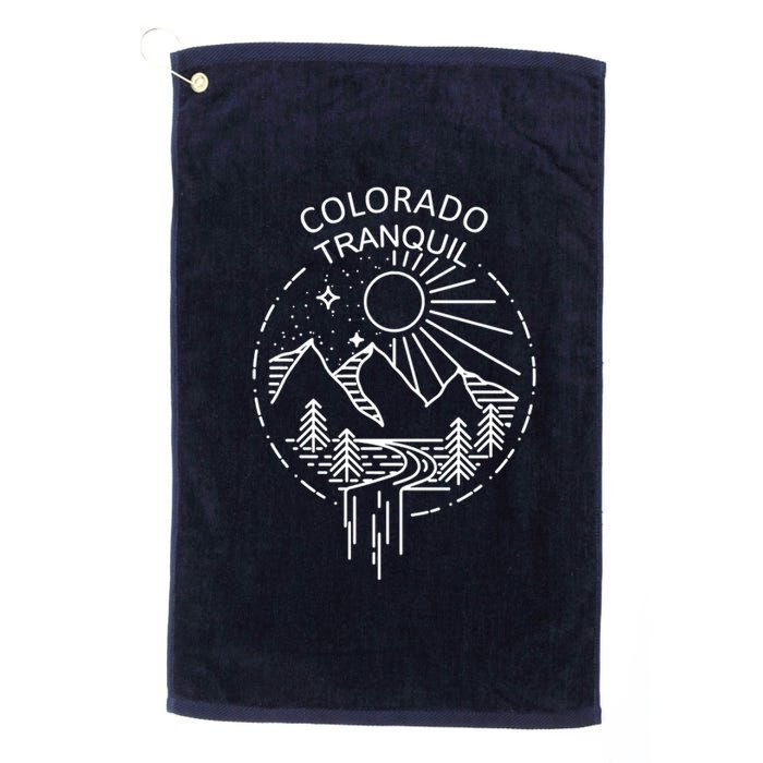 Colorado Tranquil Mountains Platinum Collection Golf Towel