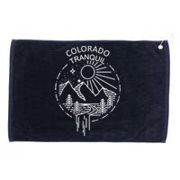 Colorado Tranquil Mountains Grommeted Golf Towel