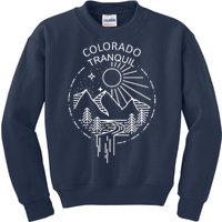 Colorado Tranquil Mountains Kids Sweatshirt