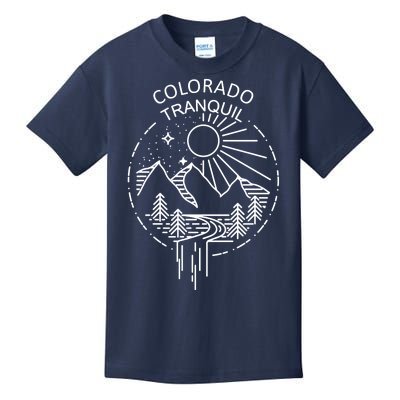 Colorado Tranquil Mountains Kids T-Shirt