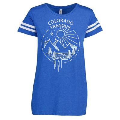 Colorado Tranquil Mountains Enza Ladies Jersey Football T-Shirt