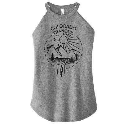 Colorado Tranquil Mountains Women's Perfect Tri Rocker Tank