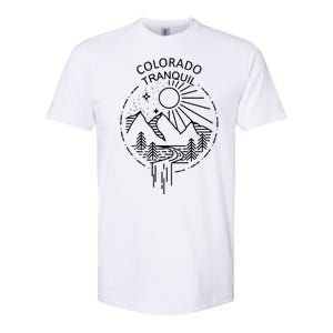 Colorado Tranquil Mountains Softstyle CVC T-Shirt