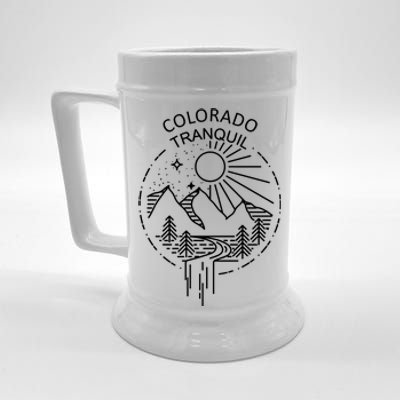 Colorado Tranquil Mountains Beer Stein