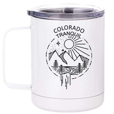 Colorado Tranquil Mountains 12 oz Stainless Steel Tumbler Cup