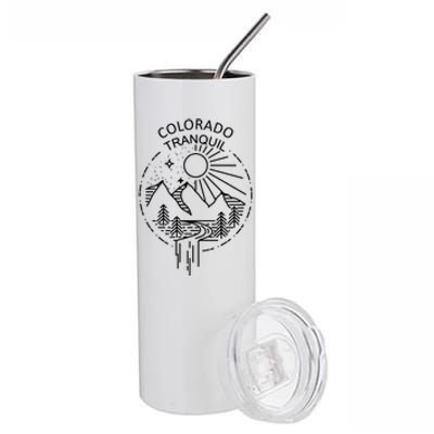 Colorado Tranquil Mountains Stainless Steel Tumbler