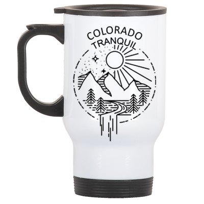 Colorado Tranquil Mountains Stainless Steel Travel Mug