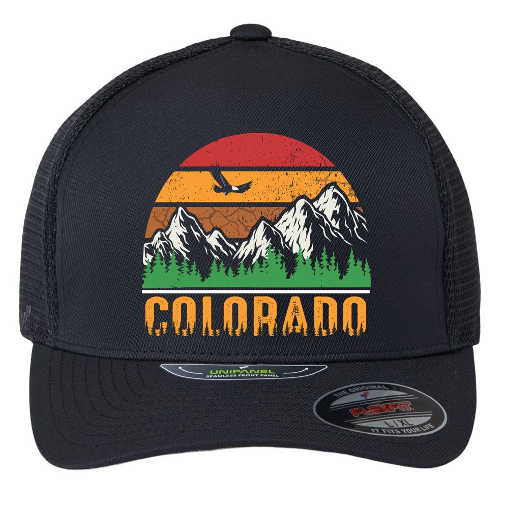 Colorado Vintage Logo Flexfit Unipanel Trucker Cap