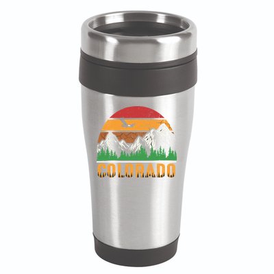 Colorado Vintage Logo 16oz Travel Tumbler