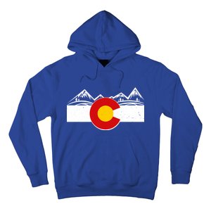 Colorado Wilderness Mountains Flag Hoodie