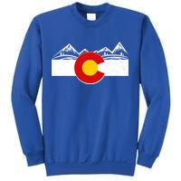 Colorado Wilderness Mountains Flag Sweatshirt