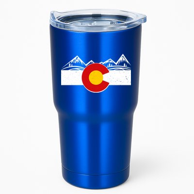 Colorado Wilderness Mountains Flag Tumbler