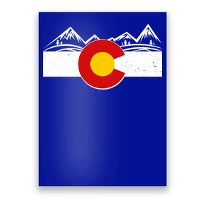 Colorado Wilderness Mountains Flag Poster