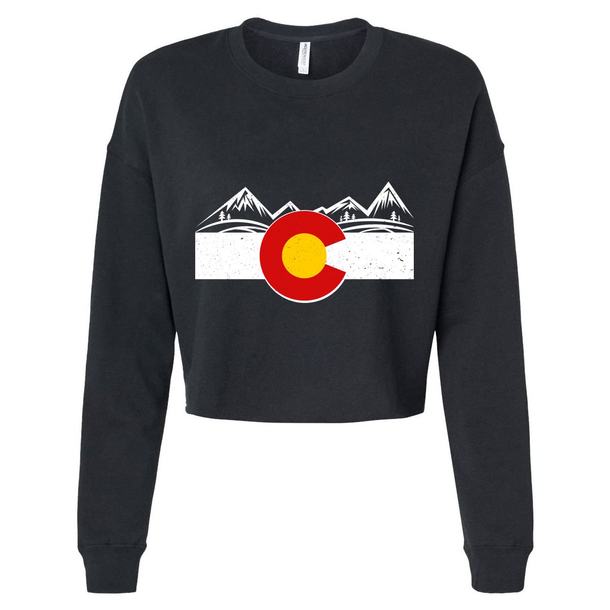 Colorado Wilderness Mountains Flag Kids Hoodie