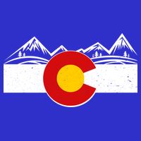 Colorado Wilderness Mountains Flag Kids Hoodie