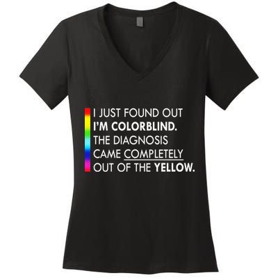 Colorblind Gay Pride LGBT Women's V-Neck T-Shirt