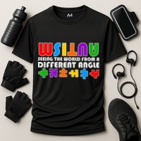Colorful - Autism Awareness - Seeing The World From A Different Angle Performance Shirt