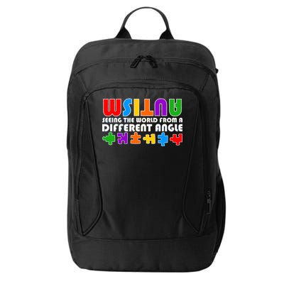 Colorful - Autism Awareness - Seeing The World From A Different Angle City Backpack