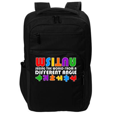 Colorful - Autism Awareness - Seeing The World From A Different Angle Impact Tech Backpack