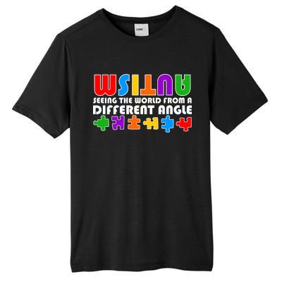 Colorful - Autism Awareness - Seeing The World From A Different Angle Tall Fusion ChromaSoft Performance T-Shirt