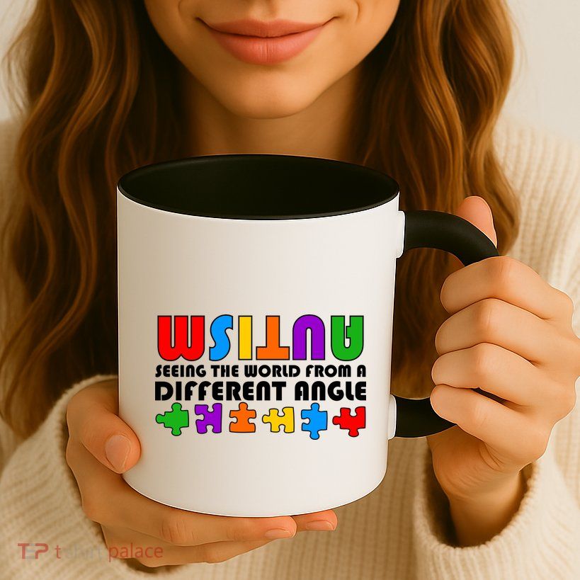 Colorful - Autism Awareness - Seeing The World From A Different Angle Mug