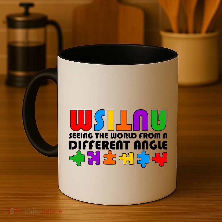 Colorful - Autism Awareness - Seeing The World From A Different Angle Mug