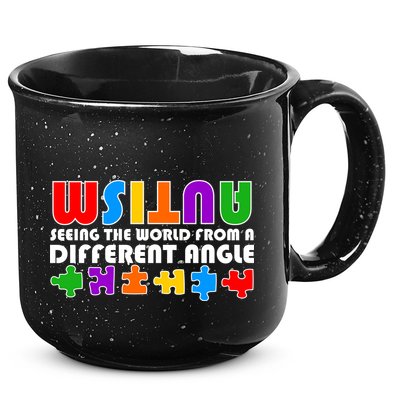 Colorful - Autism Awareness - Seeing The World From A Different Angle 15oz Campfire Ceramic Mug