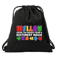 Colorful - Autism Awareness - Seeing The World From A Different Angle Drawstring Bag